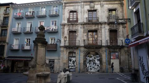 GOÑI El Palacio del Marqués de Rozalejo, en Pamplona, uno de los destinos de los fondos europeos de recuperación que gestiona el Gobierno navarro