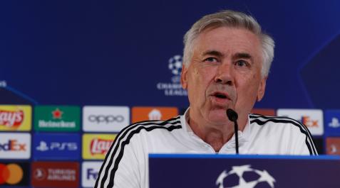 Carlo-Ancelotti El entrenador del Real Madrid, Carlo Ancelotti, en una rueda de prensa este martes