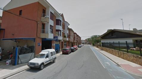 Calle Laurel de Corella Calle Laurel de Corella, en la que tuvo lugar la colisión