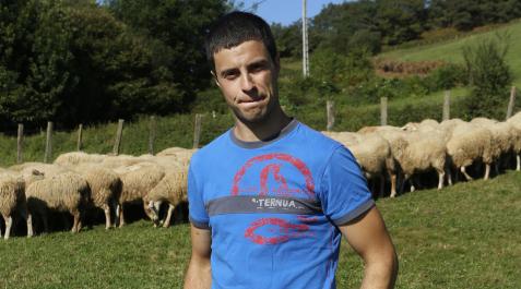 Julen Arburua, en Kortariko Borda, de Lekaroz Julen Arburua