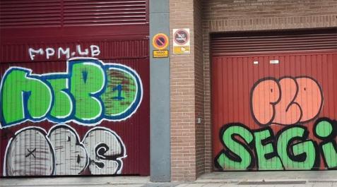 grafitis Milagrosa Grafitis en el barrio de la Milagrosa