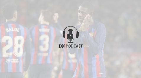 Dembele celebra un gol del Barcelona Dembele