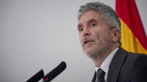 marlaska El ministro de Interior, Fernando Grande-Marlaska, en una rueda de prensa anterior