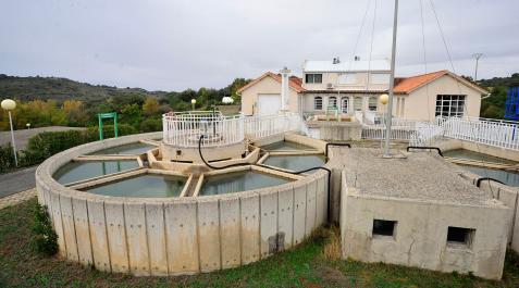 Vista de la etap de Olóriz, en la Valdorba, que se ampliará próximamente Vista de la etap de Olóriz, en la Valdorba, que se ampliará próximamente