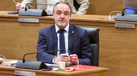 javier-esparza El portavoz de Navarra Suma, Javier Esparza, en el debate sobre el estado de la comunidad