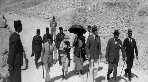 El rey Alfonso XIII visitó la tumba con Carter en 1931 El rey Alfonso XIII visitó la tumba con Carter en 1931