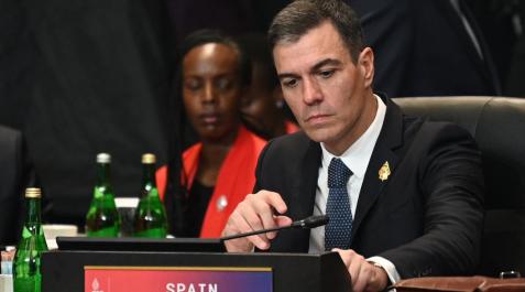 El presidente del Gobierno, Pedro Sánchez, durante la primera jornada del G20 El presidente del Gobierno, Pedro Sánchez, durante la primera jornada del G20