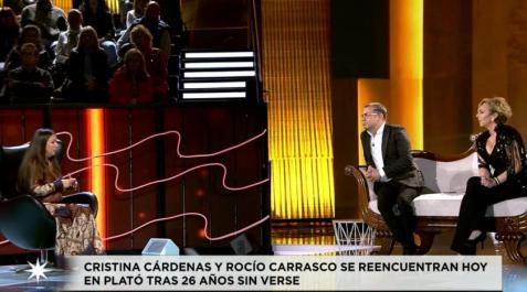 cristina-cardenas-rocio-carrasco Cristina Cárdenas se reencontró con su amiga Rocío Carrasco en el plató
