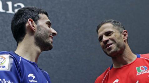 Pelota Jokin Altuna y Aimar Olaizola en una imagen anterior
