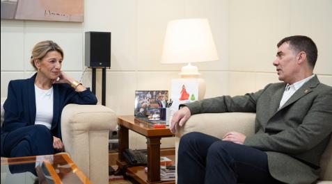 reunion-DIAZ-Santos Reunión entre la vicepresidenta Yolanda Díaz y el consejero Eduardo Santos en Madrid