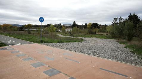Txantreasuer Terrenos donde irá el nuevo vial de La Magdalena con Txantrea Sur