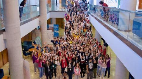 Encuentro UNICEF Tres representantes de Pamplona acudieron al encuentro de UNICEF