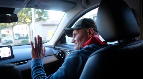 SOLDADO-UCRANIANO Igor ha regresado a Ucrania tras ser tratado en Pamplona de sus heridas de guerra