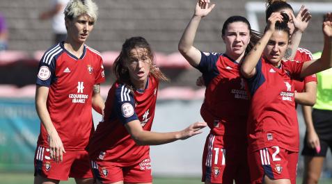 Josune Urdániz, Mar Torras, Aitana Zumarraga, Irati Urruzola y María González, en el partido de este domingo Josune Urdániz, Mar Torras, Aitana Zumarraga, Irati Urruzola y María González, en el partido de este domingo