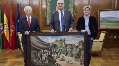Acto de donación del cuadro de Lozano Bartolozzi Acto de donación del cuadro de Lozano Bartolozzi