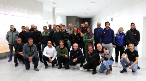 Parte del grupo de voluntariado se reunió en Tafalla para participar en la segunda asamblea Parte del grupo de voluntariado se reunió en Tafalla para participar en la segunda asamblea