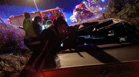 Imagen del estado en el que quedó el vehículo accidentado Imagen del estado en el que quedó el vehículo accidentado