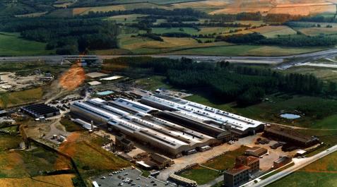 Vista aérea de las instalaciones de INASA en Irurtzun en 1997. Vista aérea de las instalaciones de INASA en Irurtzun en 1997.