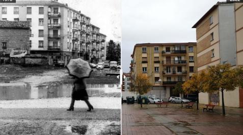 Comparativa de la calle Uztárroz entre 1978 y 2022 Comparativa de la calle Uztárroz entre 1978 y 2022