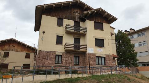Edificio social ‘Gizartetxea’ de Aoiz donde se ha intervenido en 2022 Edificio social ‘Gizartetxea’ de Aoiz donde se ha intervenido en 2022