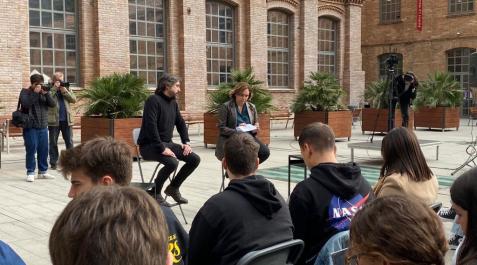 La alcaldesa Ada Colau, durante un acto en el campus de Comunicación de la Universitat Pompeu Fabra La alcaldesa Ada Colau, durante un acto en el campus de Comunicación de la Universitat Pompeu Fabra