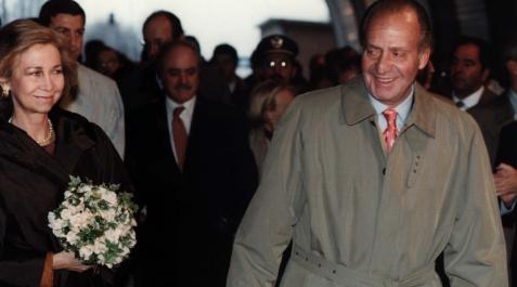 Los Reyes, en la inauguración de los túneles de Belate. Los Reyes, en la inauguración de los túneles de Belate.