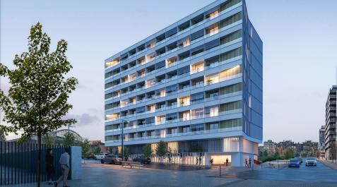 Apatramentos Imagen de un edificio con varios apartamentos