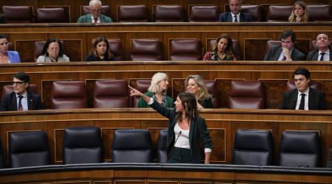 irene-montero.jpg La ministra de Igualdad, Irene Montero, interviene en el Congreso de los Diputados tras los insultos vertidos por la diputada de Vox Carla Toscano