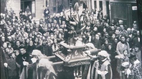 La procesión de San Saturnino, en 1927 San Saturnino
