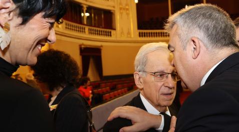 Del Burgo conversa con Cerdán Del Burgo conversa con Cerdán