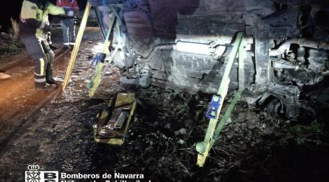 Imagen del estado en el que quedó el vehículo accidentado Imagen del estado en el que quedó el vehículo accidentado