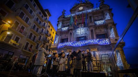 Fotos del encendido de las luces de Navidad en Pamplona Fotos del encendido de las luces de Navidad en Pamplona