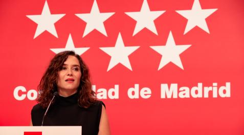 ayuso La presidenta de la Comunidad de Madrid, Isabel Díaz Ayuso, en rueda de prensa tras la reunión del Consejo de Gobierno