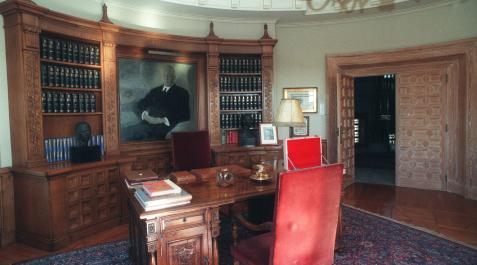 Imagen de archivo del despacho de Félix Huarte, en el Señorío de Sarría Imagen de archivo del despacho de Félix Huarte, en el Señorío de Sarría