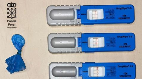 positivo-drogas El conductor interceptado en San Adrián dio positivo en 6 drogas
