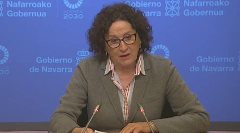 Carmen-maeztu La consejera de Derechos Sociales del Gobierno de Navarra, Mari Carmen Maeztu, durante la rueda de prensa