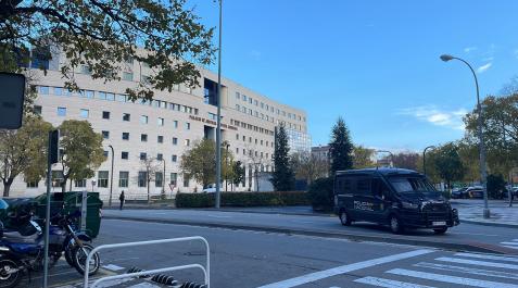 El Palacio de Justicia, acordonado El Palacio de Justicia, acordonado