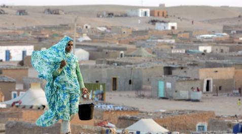 Los campamentos de refugiados saharauis en Tindouf, en el desierto argelino Los campamentos de refugiados saharauis en Tindouf, en el desierto argelino
