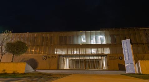 Imagen nocturna del edificio tecnológico Miguel de Eguía, que no será sede espacial Imagen nocturna del edificio tecnológico Miguel de Eguía, que no será sede espacial