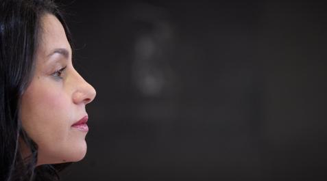 arrimadas La líder de Ciudadanos, Inés Arrimadas, durante una comparecencia pública este último viernes