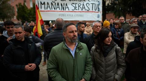 Santiago Abascal, este domingo, en Pamplona Santiago Abascal, este domingo, en Pamplona