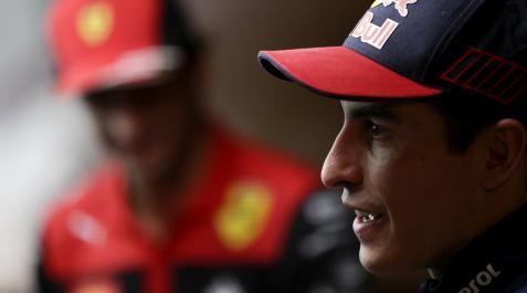 marquez El piloto de MotoGP, Marc Márquez, interviene en un acto de su patrocinador, Estrella Galicia, en el museo de la cervecera coruñesa.