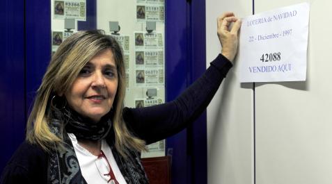 maria angeles celaya María Ángeles Celaya Erro, empleada en la Administración de Lotería de Tafalla, vendió boletos premiados en 1997.