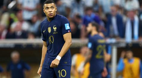 FranciaArgentina Kyliam Mbappe, autor de dos tantos para el empate de Francia.