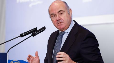 guindos El vicepresidente del Banco Central Europeo, Luis de Guindos, protagoniza el desayuno informativo de la tribuna Fórum Europa