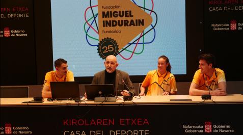 fundacion-miguel-indurain Presentación del logotipo del 25 aniversario de la Fundación Miguel Induráin