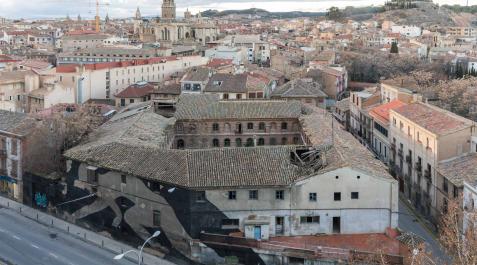 2018P_L_ TUDELAT_ (36421386) Imagen del Casco Antiguo de Tudela, con el edificio de Sementales en primer término