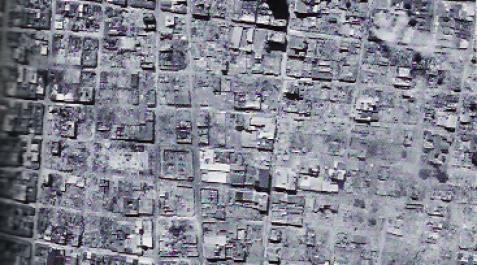 La destrucción del terremoto de 1972 en el centro de Managua. La destrucción del terremoto de 1972 en el centro de Managua.