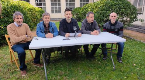 Alcaldes de Cinco Villas. Miguel María Irigoien de Etxalar, Juan Carlos Unanu de Igantzi, Ladis Satrustegi de Lesaka, Aitor Elexpuru de Bera y David Mitxelena de Arantza Alcaldes de Cinco Villas. Miguel María Irigoien de Etxalar, Juan Carlos Unanu de Igantzi, Ladis Satrustegi de Lesaka, Aitor Elexpuru de Bera y David Mitxelena de Arantza