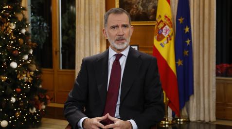 El rey Felipe VI mensaje navidad 2022 El rey Felipe VI pronuncia su tradicional discurso de Nochebuena, a 24 de diciembre de 2022